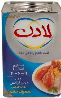 روغن جامد ۵ کیلویی لادن و غنچه
