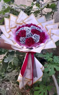 25 شاخه گل ربانی سوپر شاین