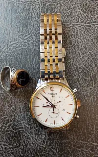 ساعت TISSOT و انگشتر نقره
