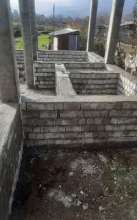 ساخت کلبه ویلا دیوار چینی