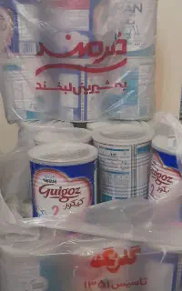 تعداد ۵۰ عدد قوطی خالی شیر خشک