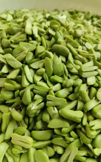 کارگر برای پاک کردن باقالی