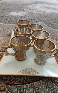 استکان شامپاین و پیش دستی نونو