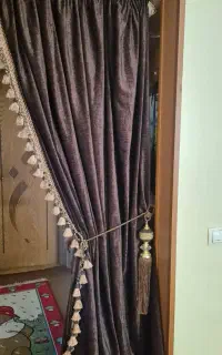 ۲ عدد والان پرده مخمل