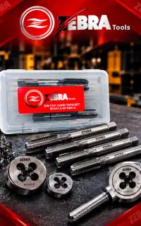 قلاویز M10×1/5 برندZEBRAانواع قلاویز دستی و ماشینی