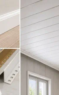 نصب قرنیز ، نبشی ، تسمه pvc ، کاشی بین کابینت