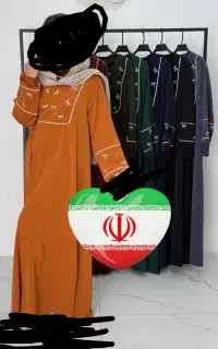 عبا گلدوزی کرپ الیزه