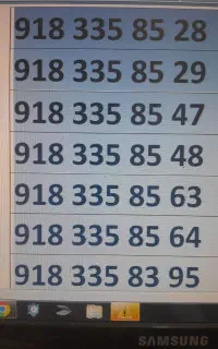 سیمکارت 918 دائمی کد قدیم ۳۳۵ خشک