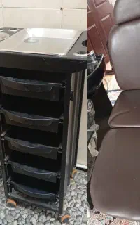 میز ترولی و صندلی آرایشگاه