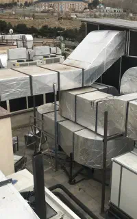 کانال کولر دریچه کولر داکت اسپیلت هودصنعتی فلاشینگ