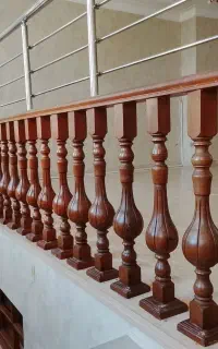 نرده چوبی