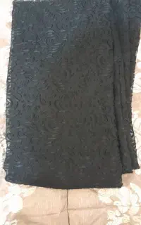 چادر حریر مشکی
