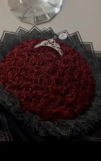 دسته گل روبانی
