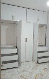 ساخت انواع کمد و کابینت خورده کاری MDF