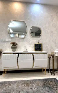 ست میز تلویزیون و کنسول و ایینه