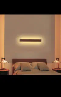 چراغ دیواری چوبی۲عدد