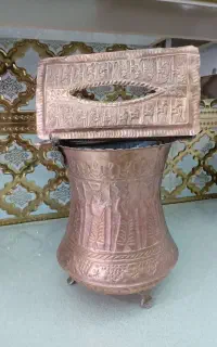 سطل جادستمال مس قدیمی
