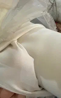 پارچه کرپ کنزو سفید جنس عالی