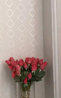 گل رز سرخ  مصنوعی قابل شستشو