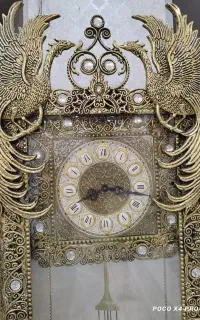 آینه وشمعدان وساعت  برنز کاملا سالم