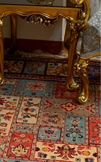 گلیم فرش ماشینی سه عدد شش متری