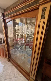 بوفه چوبی آینه ای