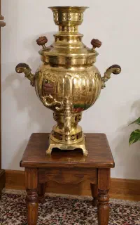 سماور ذغالی برنجی