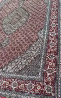 دستبافت تبریز ۵۰ رج ماهی گل ابریشم درحدنو