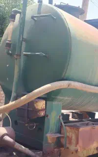 تانک لجن و روغن کش همراه با پمپو شیلنگ