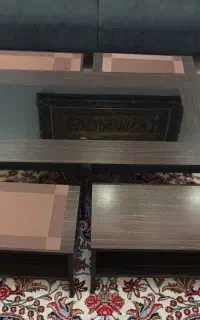 جلومبلی و میز آرایش و کمد و میز تلویزیون