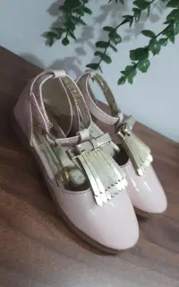 کفش مجلسی صورتی دخترانه وارداتی