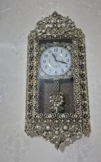 ساعت + گل و  گلدان