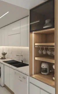 منشی نمایشگاه کابینت