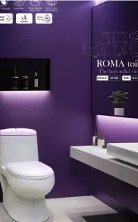 توالت فرنگی جدید + کابینت و آیینه باکس