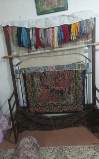 فرش دستباف نیمه کاره