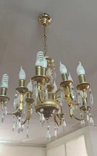 لوستر با روکش طلایی