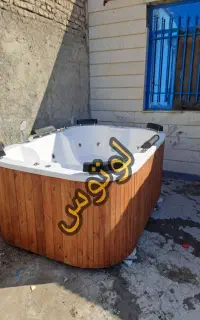 وان و جکوزی شیش نفره نما چوب ترموود