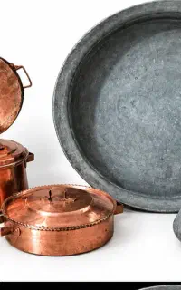 ظروف مسی قدیمی و آنتیک