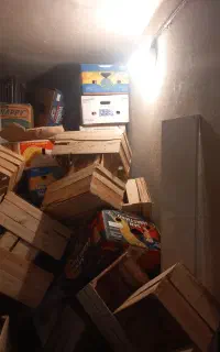 جعبه چوبی و کارتن موز