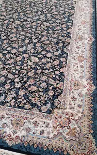 ۲تخته فرش۹متری سرمه ای افشان ۱۲۰۰شانه جهیزیه