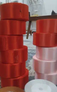 روبان ساتن گل روبانی