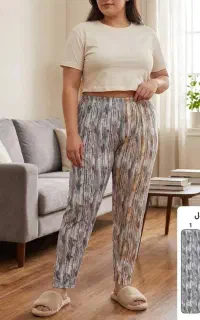 فقط عمده مزون ها- شلوار زنونه کشی راحتی نخ
