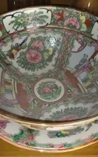 کاسه بشقاب مرغی قدیمی نو صفر