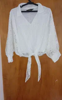 شومیز گرهی سفید