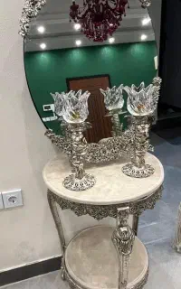 آینه شمعدان و میز