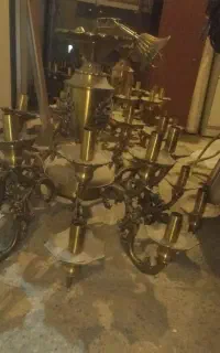 لوستر برنزی قدیمی