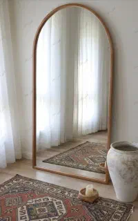 آینه قدی ایستاده چوبی گنبدی