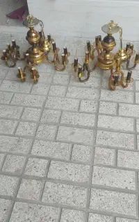 لوستر چهار شاخه هرشاخه سه شعله جفت