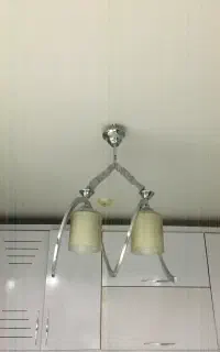 ۱عدد لوستر ۲شاخه اشپزخانه یا اتاق
