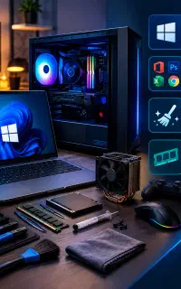 نصب ویندوز ، برنامه و بازی در محل شما